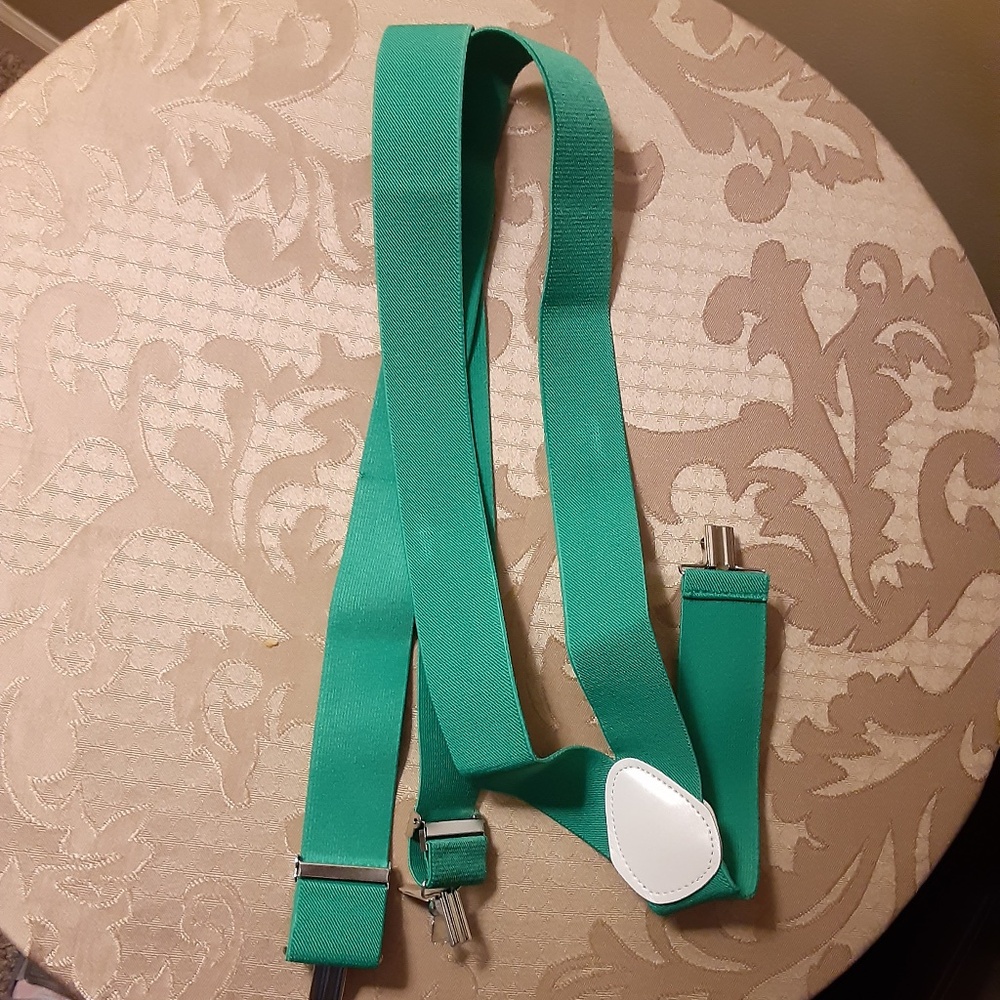 Kelly Green Suspenders